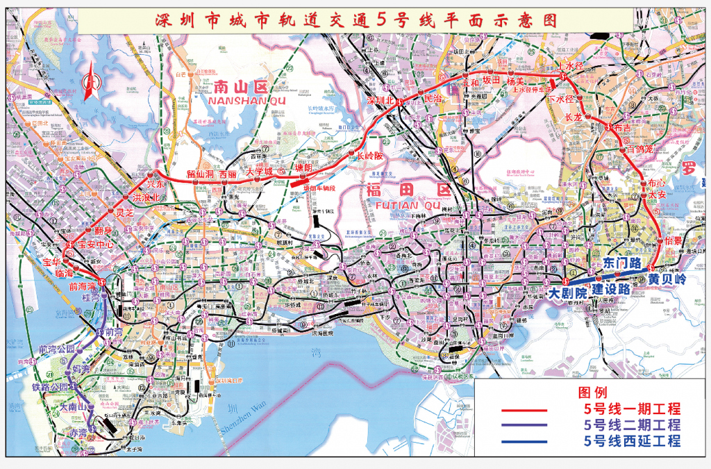 深圳地铁22号线最新版线路图发布